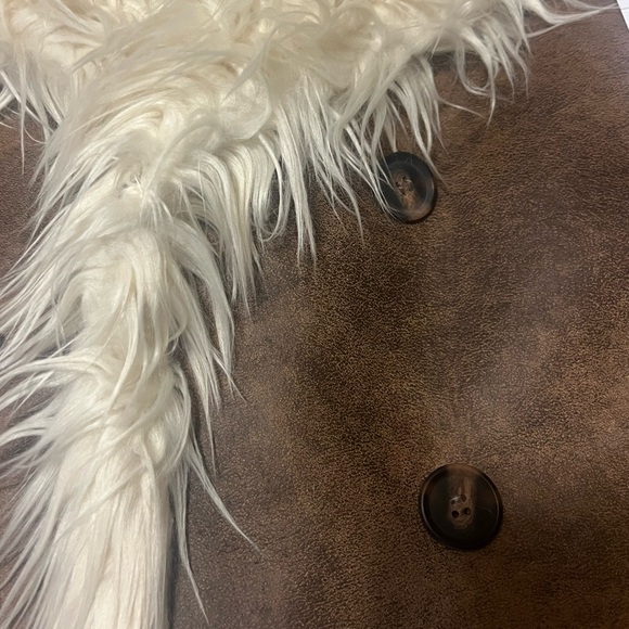 NWT Simon Miller - Jetz Coat in Natural Brown with Long Hair - Picture 5 of 8